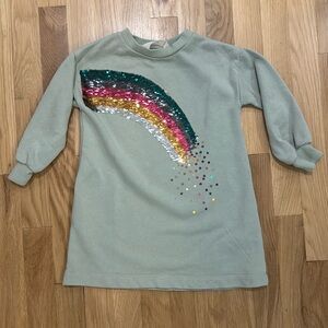 H&M Reversible Rainbow Sequin Sweatshirt